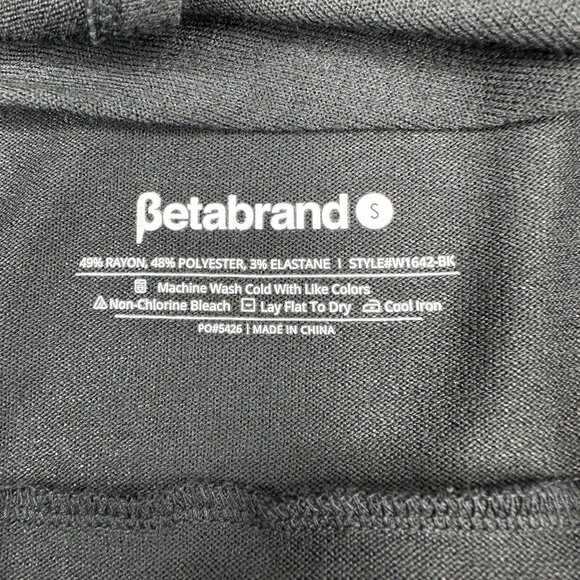 Betabrand Women's NWT Black Liz Wrap Tunic Roll Tab‎ Sleeve Sweater S/C38 - Picture 13 of 13